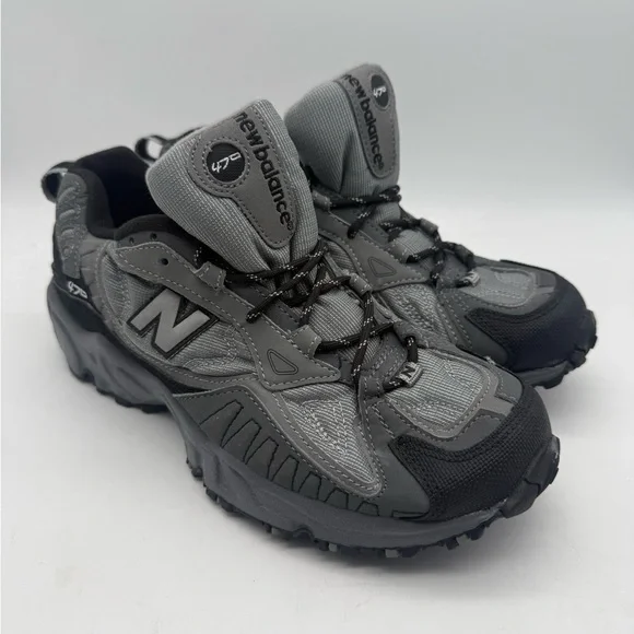 NEW VINTAGE New Balance 470 Men's Sz 9 Gray & Black All Terrain Shoes CM470BK - Picture 1 of 8